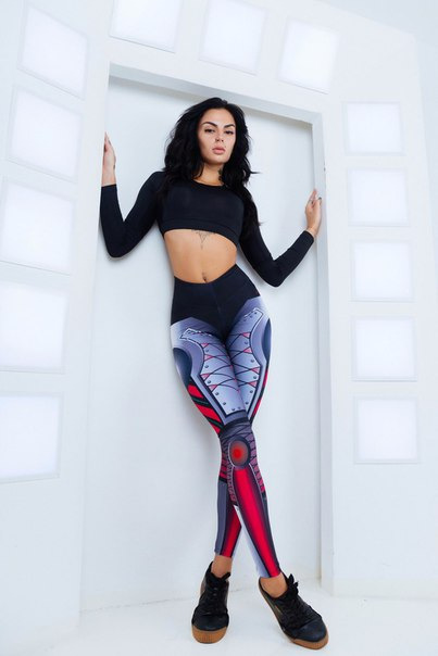 Maryigean Sexy Geometric Code Print Yoga Leggings Push Up High Waist Leggings Women Fashion Polyester Ankle-Length Pants