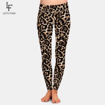 LETSFIND Women Leggings Fashion Leopard Grain Printing Legging Sexy Silm High Waist Stretch Trouser Pants Plus Size