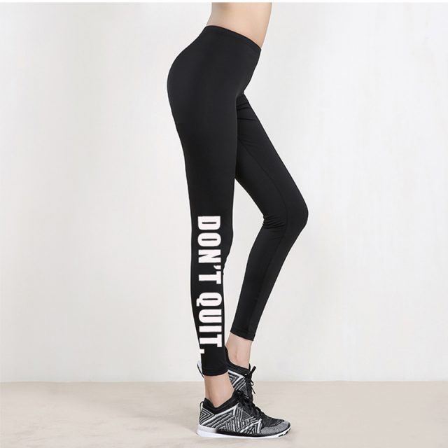 2019 spring fashion new female letter printing leggings high waist elastic trousers women’s casual slim pants