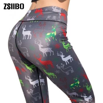fitness clothes for women tribe style Deer print tayt sxy high waist leggings push up work out pants summer 2019 new spring