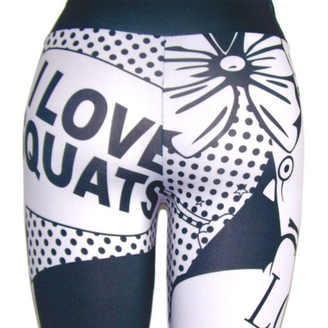 2019 spring new women’s fashion white pants blue pattern sexy leggings fitness sports casual slim trousers