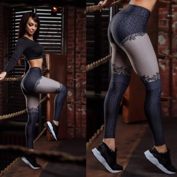 Dry Pants Sexy Women Patchwork Leggings Workout Fitness Leggings For Women High Waisted Sporting Slim Legins Push Up holographic