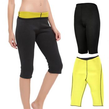 Women Slimming Pants Neoprene Fitness Workout Body Shaper Stretch  Capris IK88