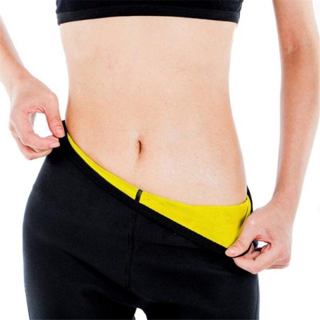 Women Slimming Pants Neoprene Fitness Workout Body Shaper Stretch  Capris IK88