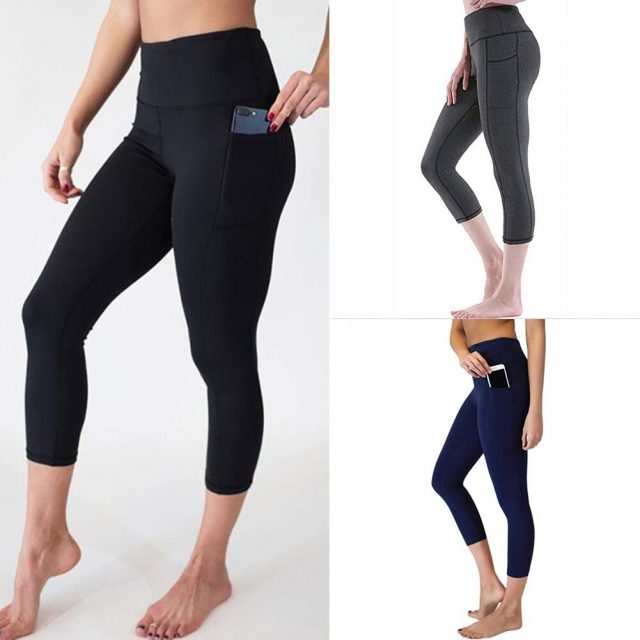 Women Pants High Waist Slim Fit Breathable Sports Pants for Fitness IK88