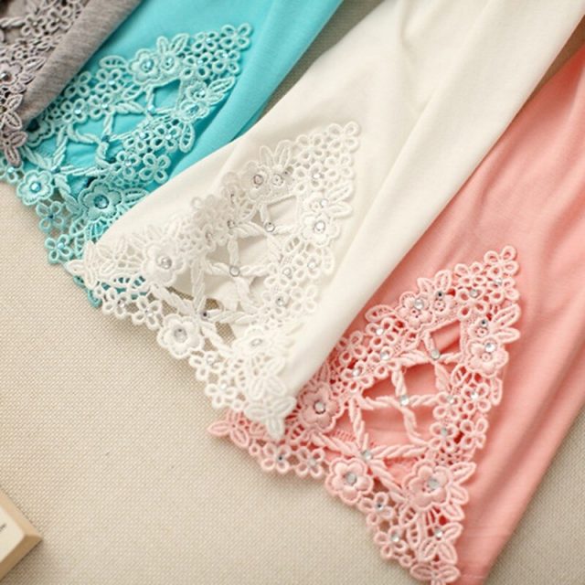 Women Summer Hollow Lace Stretch Lleggings Thin Sports Fitness  Skinny Pants IK88