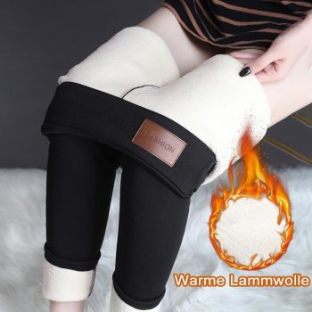 Women Thermals Thick Warm Fleece Lined Winter Stretchy Pencil Leggings Pants IK88