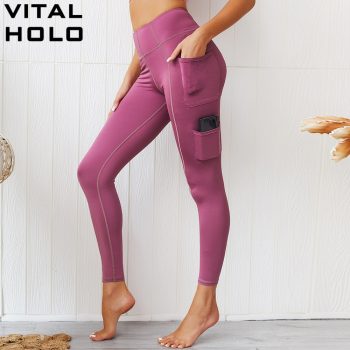 Leggings Sport Women Fitness Yoga Pants With Pockets Gym Leggings High Waist Yoga Leggings Athletic Sport Wear For Women Gym