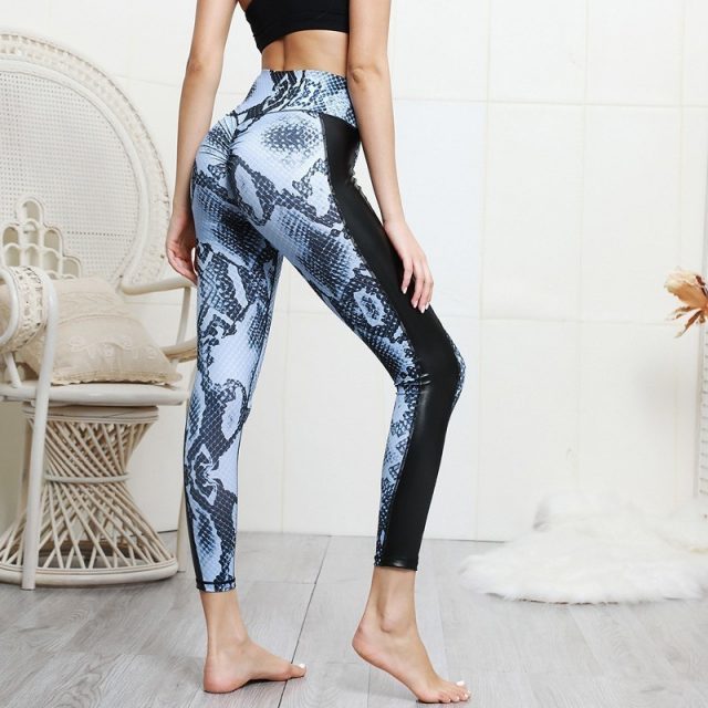 Yoga Pants Elastic High Waist Sport Yoga Leggings Fitness Gym Women Printed Training Workout Running Sport Pants Sports Clothing