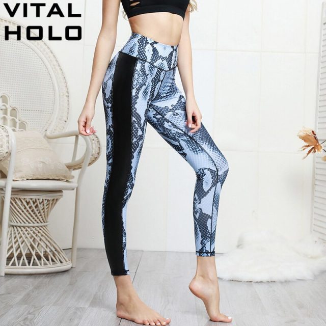 Yoga Pants Elastic High Waist Sport Yoga Leggings Fitness Gym Women Printed Training Workout Running Sport Pants Sports Clothing