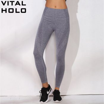 Solid Yoga Pants High Waist Leggins Sport Women Fitness Yoga Leggings Seamless Elastic Sport Tights Running Pants Sport Clothing