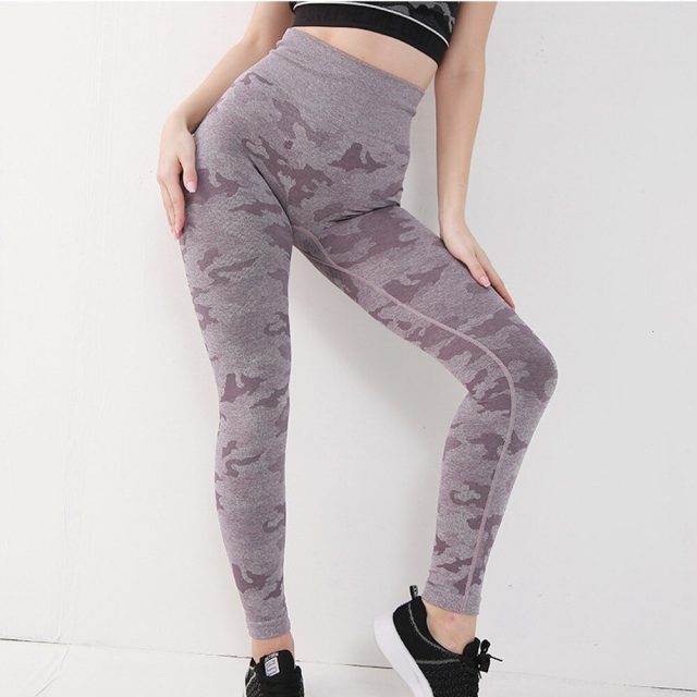 Camo Seamless Leggings Women Fitness Sport Leggings Gym Yoga Pants High Waist Vital Seamless Leggings Sports Wear For Women Gym
