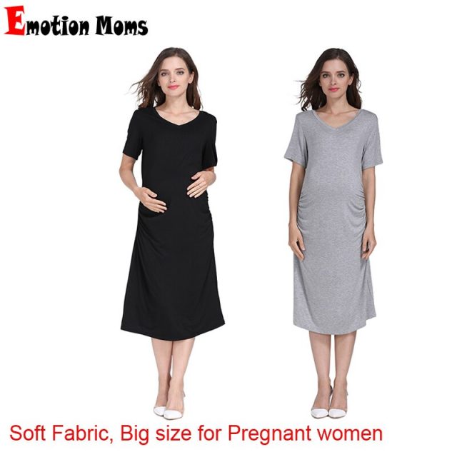 Emotion Moms Summer Pregnant Clothes Women Plus Size Pregnancy Nightgown Maternity Night Dress Wholesale 2pcs/lot