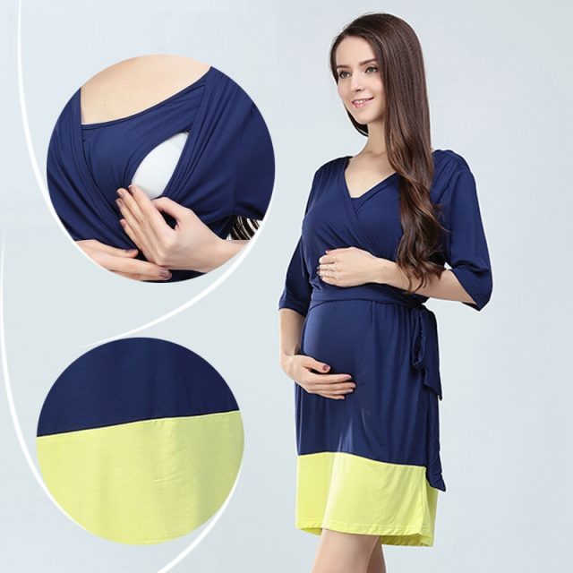 Emotion Moms Fashion Maternity Clothes Modal maternity dresses Breastfeeding clothes for Pregnant Women Nursing pregnant dress