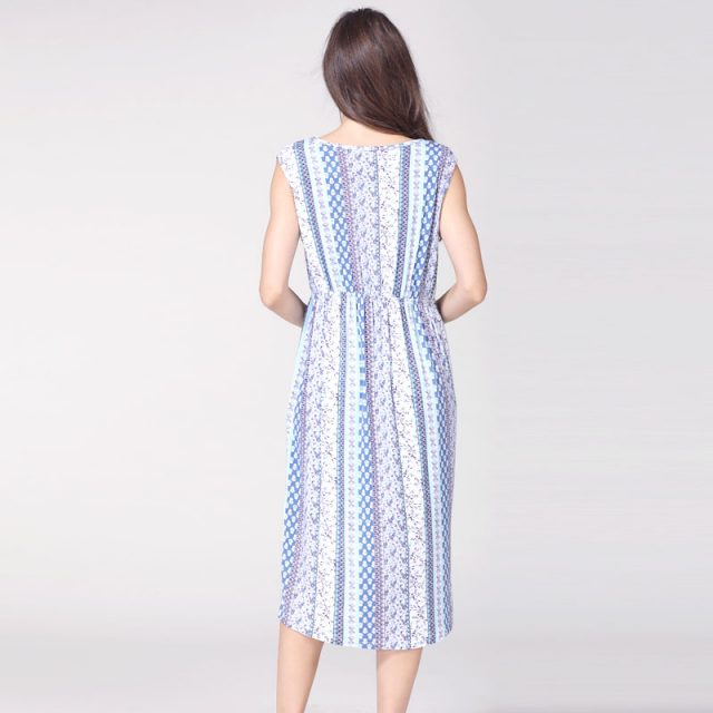 Emotion Moms V-Neck Maternity clothing Breastfeeding Dresses Summer Causal nursing Dress Pregnancy Dress for Pregnant Women