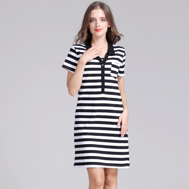 Emotion Moms Strecth Cotton Striped Maternity clothes pregnancy dresses Nursing Breastfeeding Dress Maternidad Wear