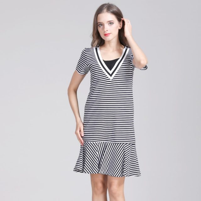 Emotion Moms Strecth Cotton Striped Maternity clothes pregnancy dresses Nursing Breastfeeding Dress Maternidad Wear
