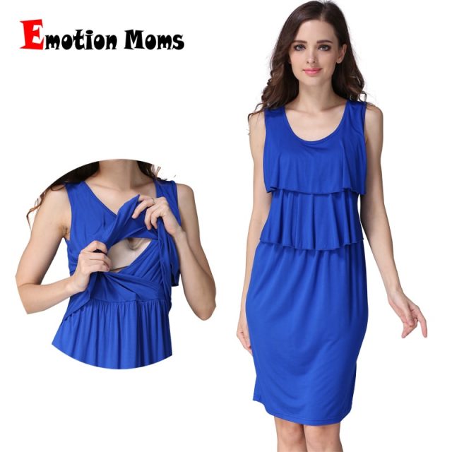 Emotion Moms Summer Pregnancy Maternity Clothes Breastfeeding Dresses Women Nursing Dress Lactancia Wear CLEARANCE PRICE