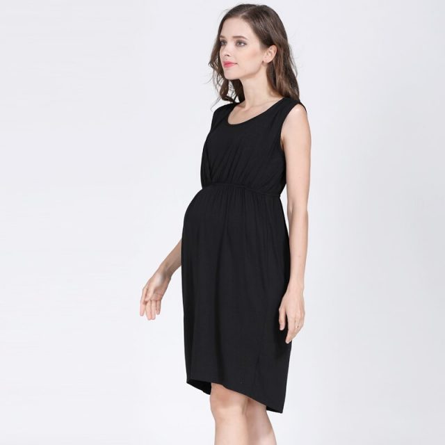 Emotion Moms Maternity Nursing Breastfeeding Dress for Pregnant Women Pregnancy Women’s dress Sleeveless Mother Home Clothes