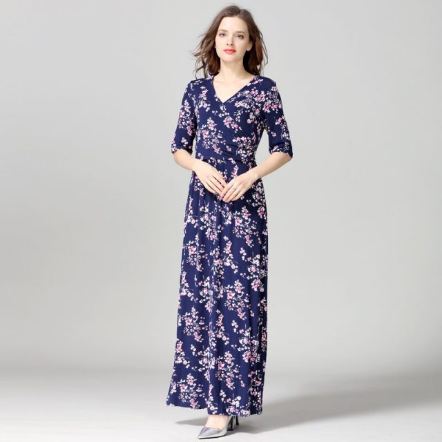 Emotion Moms Maternity Nursing Dress Party Floral Dress Maternity Clothes for Pregnancy Breastfeeding Dresses for Pregnant Women