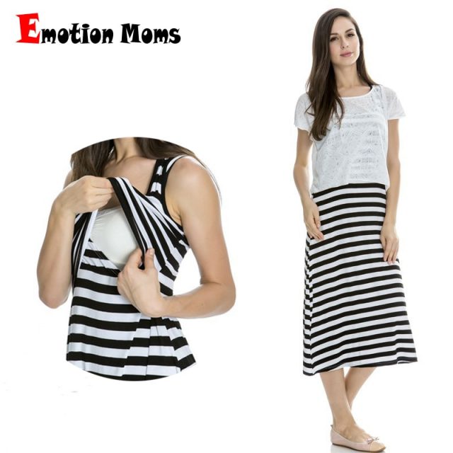 Emotion Moms Summer Spring Maternity Clothes Maternity Dresses Nursing Dress BreastFeeding pregnancy clothes for Pregnant Women