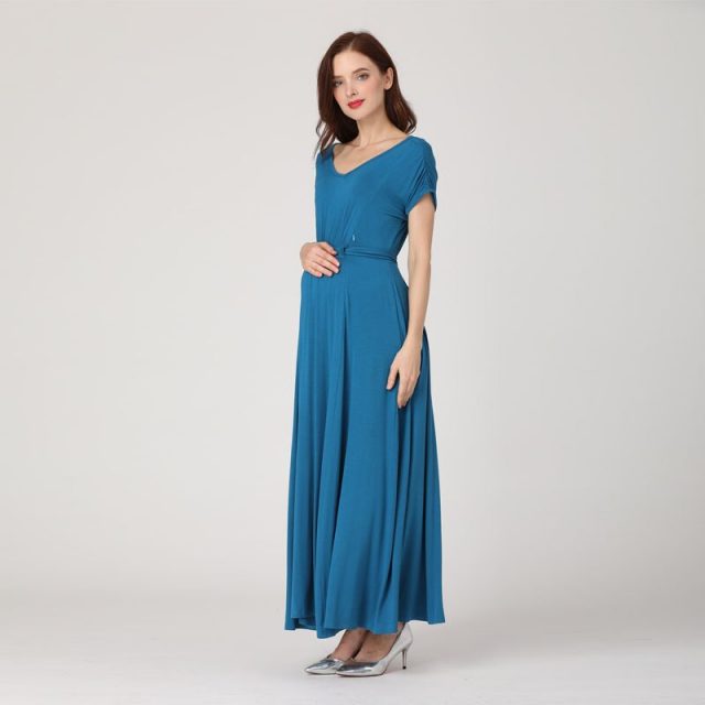 Emotion Moms Fashion long Maternity Clothes Lactancia Nursing Dresses Breastfeeding Dress Women Pregnant Evening Dress
