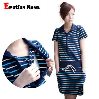 Emotion Moms maternity clothes nursing skirt summer Breastfeeding dresses Nursing clothes for Pregnant Women maternity dress