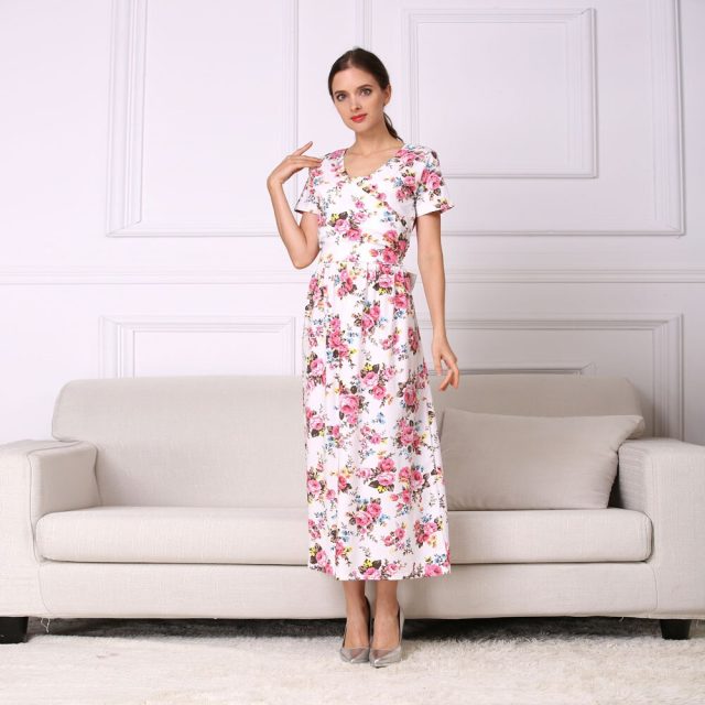 Emotion Moms New Fashion Floral Maternity Clothes for Pregnancy Breastfeeding Dresses for Pregnant Women Maternity Nursing Dress