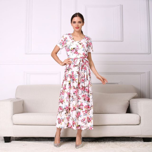 Emotion Moms New Fashion Floral Maternity Clothes for Pregnancy Breastfeeding Dresses for Pregnant Women Maternity Nursing Dress