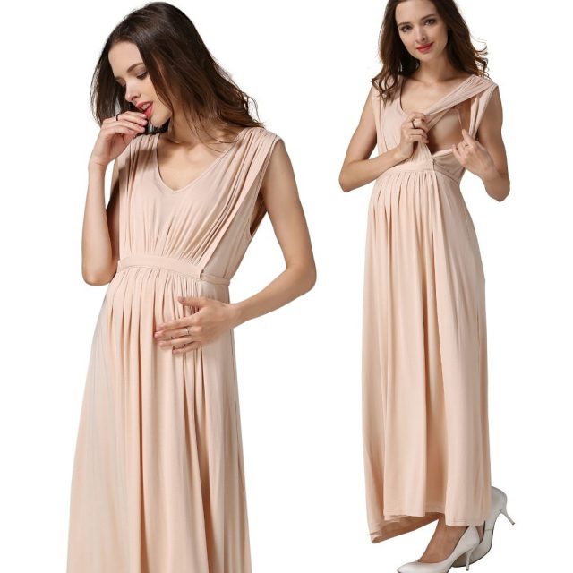 Emotion Moms Maternity Clothes pregnant Nursing Dress pregnancy clothes for Pregnant Women Long Maternity Dresses Europe size