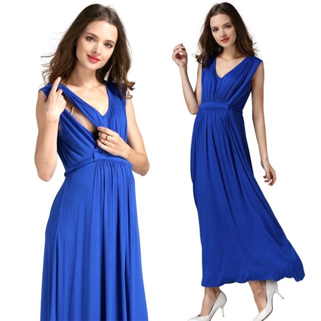 Emotion Moms Maternity Clothes pregnant Nursing Dress pregnancy clothes for Pregnant Women Long Maternity Dresses Europe size