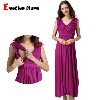 Emotion Moms Maternity Clothes pregnant Nursing Dress pregnancy clothes for Pregnant Women Long Maternity Dresses Europe size