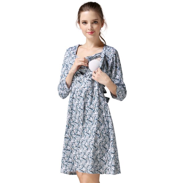 Emotion Moms Spring Maternity Nursing Dress Maternity clothes Breastfeeding dresses for Pregnant Women pregnancy Clothing