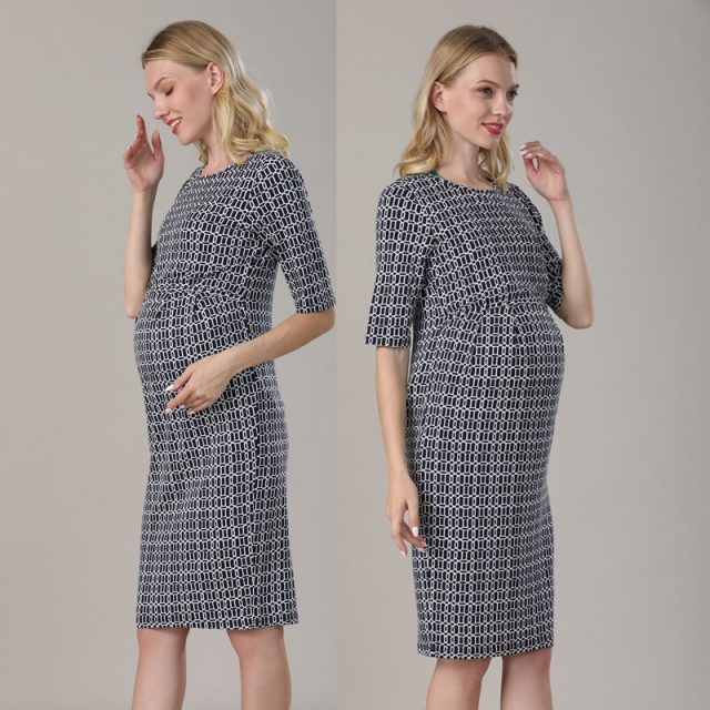 Emotion Moms New Party Maternity Dresses Breastfeeding Clothes Cotton Maternity Clothing for Pregnant Women Summer Nursing Dress