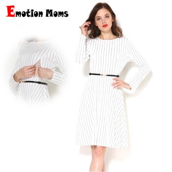 Emotion Moms Spring Autumn Long Sleeve Maternity Nursing Clothing Patchwork Breastfeeding Clothes For Pregnant Women Maternity