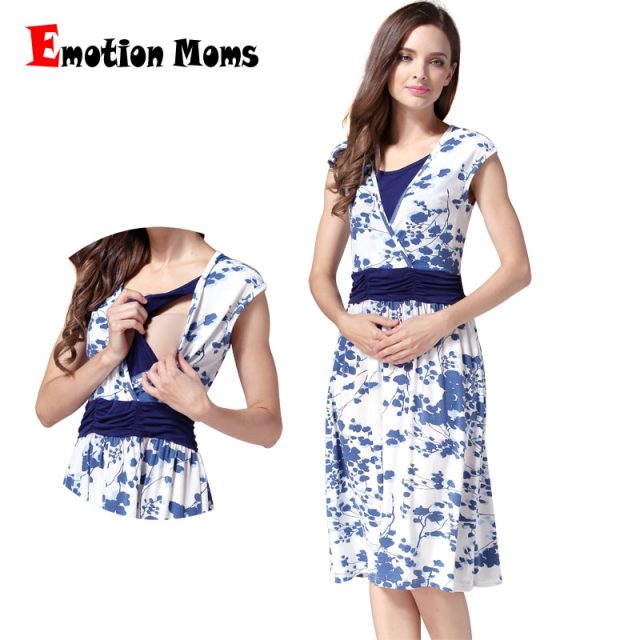 Emotion Moms summer Maternity Clothes Nursing pregnant dress Breastfeeding Nursing Clothes for pregnant women Maternity Dresses