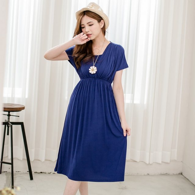 Emotion Moms Fashion nursing Dress Breastfeeding Dress Summer Maternity Clothes for Pregnant Women Maternity Dresses Soft Fabric