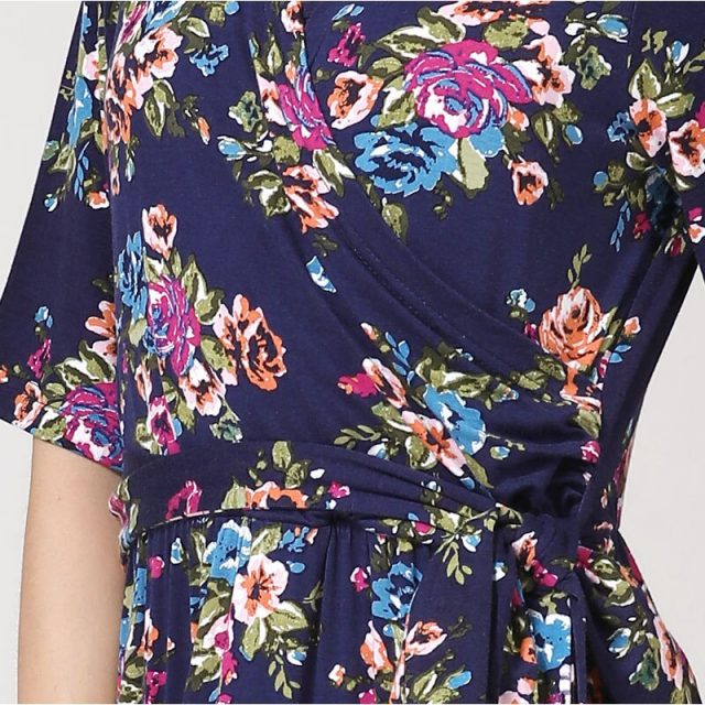 Emotion Moms V-Neck Floral Long Maternity Clothes Nursing Breastfeeding Dresses For Pregnant Women Party Maternity Dress