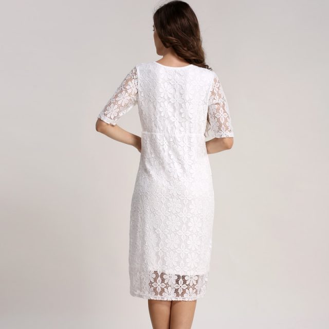 Emotion Moms Lace maternity clothes Party Maternity Dresses Breastfeeding Nursing Dress for Pregnant Women Pregnancy dress