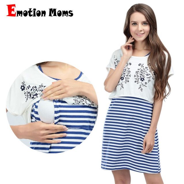 New 2pcs Summer Maternity Clothes Lactancia BreastFeeding dresses Nursing clothing for Pregnant Women FACTORY CLEARANCE PRICE