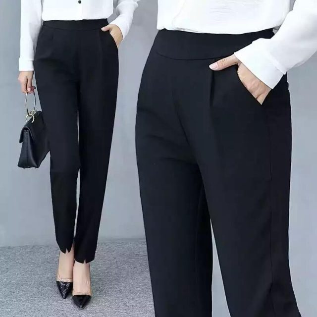 Fashion Summer and Autumn New Thin Stretch Harem Pants 2019 Women Loose Large Size Korean Wild Trousers Casual Trousers Women