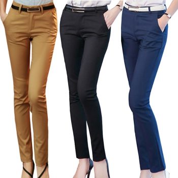 Women Pencil Pants 2019 Autumn High Waist Ladies Office Trousers Casual Female Slim Bodycon Pants Elastic Pantalones Mujer