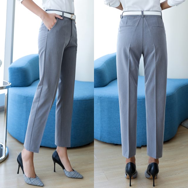 Office Lady Pencil Pants Women Autumn Spring Summer Casual Pantalon Femme Korean Style Slim Straight Leg Pant Womens Trousers