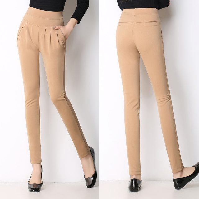 New Autumn Women Casual Loose High Waist Harem Pants Ladies Office Pants Plus Size Trousers S~4XL 5XL 6XL Blue Red Khaki Brown