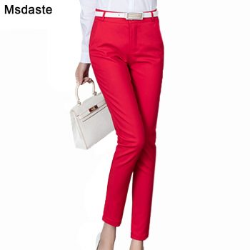 Women Pants 2019 New Summer Casual Ladies Office Wear Ankle-length Pencil Pants Leggings Elastic Trousers Women Bodycon Trousers