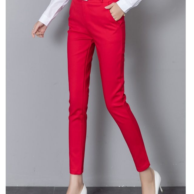 Summer Women Formal Pants Workwear 2019 Autumn Ankle-length Stretch Lady Pencil Trousers High Waist Capris Slim Bodycon Leggings
