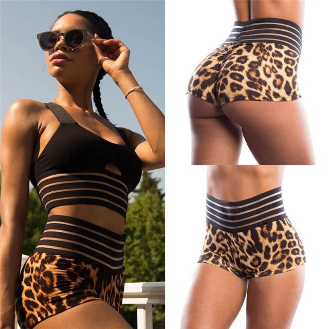 2019 New Sexy Women Women’s Summer High Waist Sports Shorts Push Up Booty Fitness Sports Casual Gym Hot Short