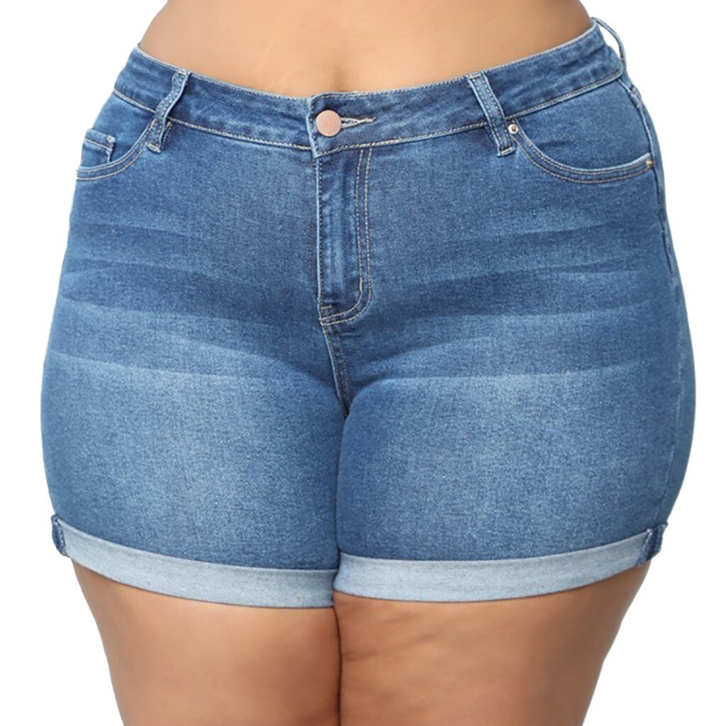 fashion New women's summer short jeans denim women's pocket wash denim shorts polyester comfort material spodenki damskie 40*