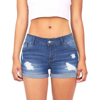 women's shorts Women Low Waisted Washed Ripped Hole Short Mini Jeans Denim summer Shorts feminino