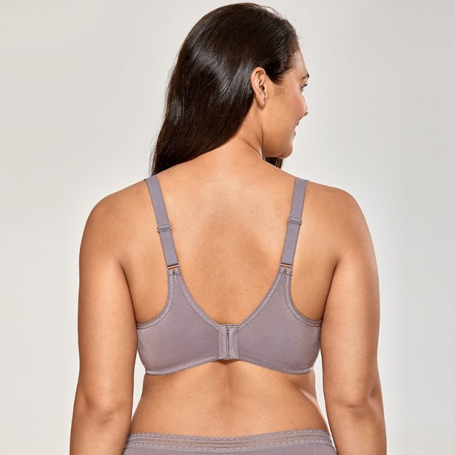 Women’s Plus Size Seamless Full Coverage Underwire Lightly Padded Basic T-shirt Bra